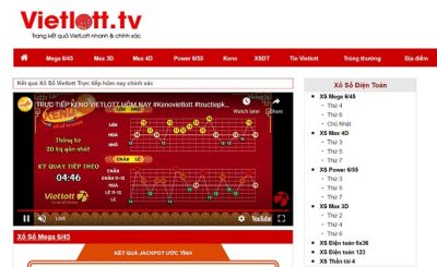 Vietlott.tv là trang web cung cấp dịch vụ xem trực tiếp kết quả xổ số nhanh nhất hiện nay
