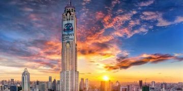 Ăn buffet ở Baiyoke Sky Bangkok